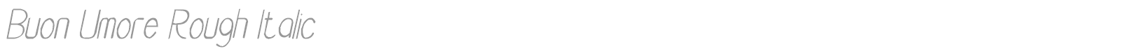 Buon Umore font preview